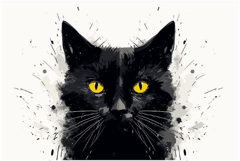 ai-generated-feline-black-cat-8195874