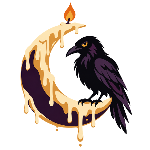 raven-crescent-moon-candle-wax-10499694