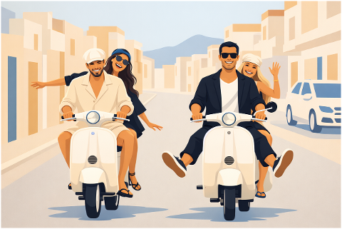 scooter-couple-travel-lifestyle-10188156