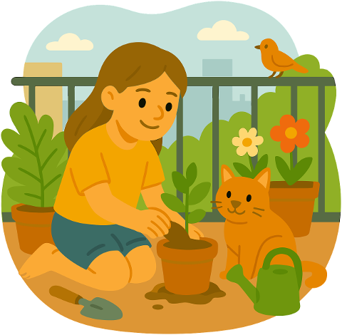ai-generated-girl-bird-gardening-9603122