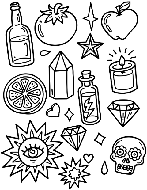 clipart-apple-tomato-wine-bottle-10329607