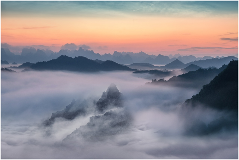 landscape-mountain-fog-sunset-sky-4436636