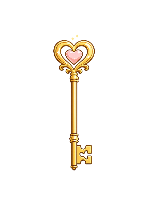 heart-key-illustration-golden-key-10071664