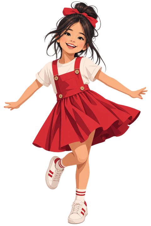 happy-girl-dancing-girl-red-dress-10468955