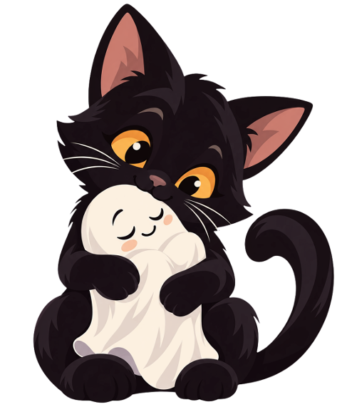 black-cat-cute-ghost-halloween-10478659