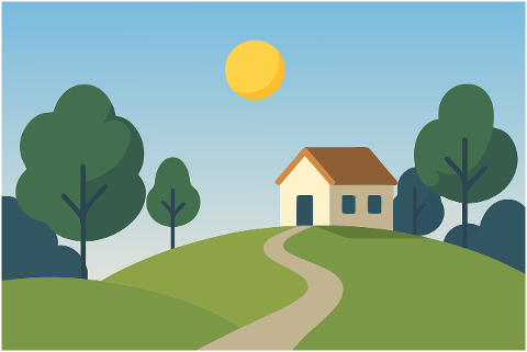 day-heaven-sun-mood-house-path-9896620