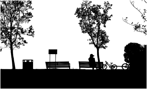 woman-park-silhouette-bicycle-7435645
