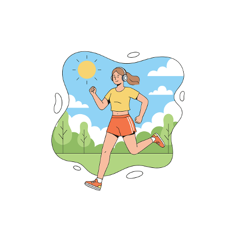 running-woman-illustration-10080441
