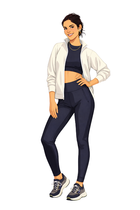 fitness-illustration-sporty-woman-10050797