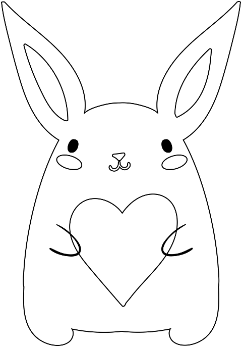 rabbit-bunny-animal-line-art-cute-7369255