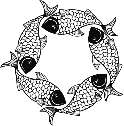fish-frame-line-art-circle-round-5968752