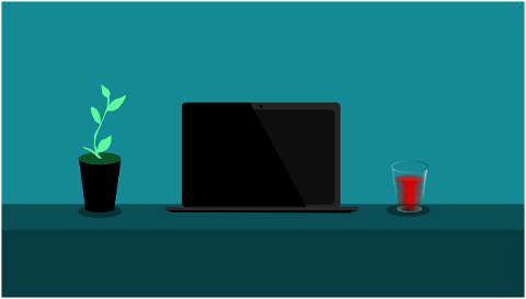laptop-office-wine-plant-plant-pot-6089783