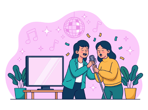 karaoke-singing-microphone-friends-10391303