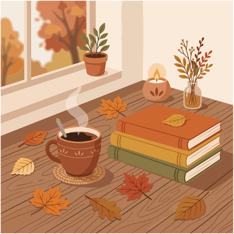 coffee-autumn-leaves-books-reading-10443898