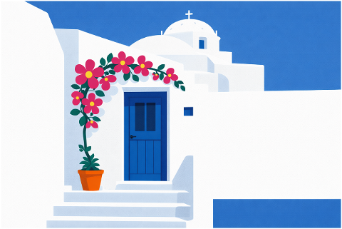 greek-door-bougainvillea-spring-10202741