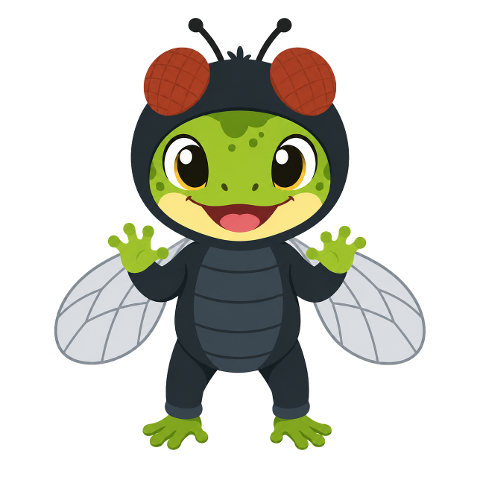 lizard-fly-costume-mascot-cute-10340823