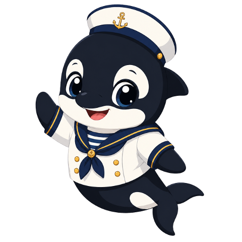 orca-hat-sailor-outfit-cartoon-10315002
