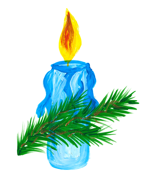 candle-flame-needles-blue-candle-7682586