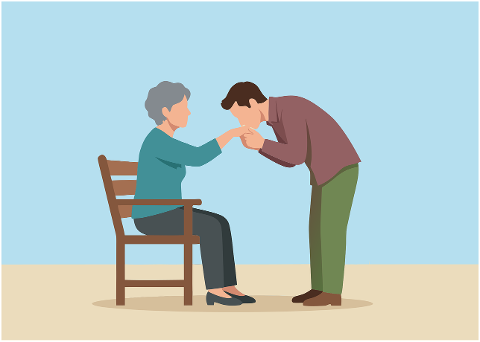 mother-son-respect-kissing-hand-10437542