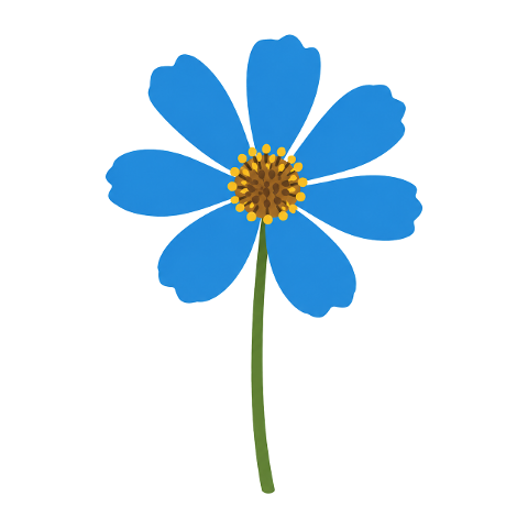 blue-flower-yellow-center-10377412