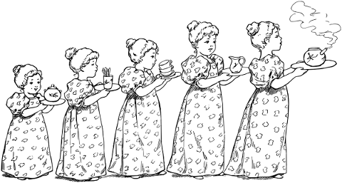 girls-people-line-art-tea-beverage-5198154