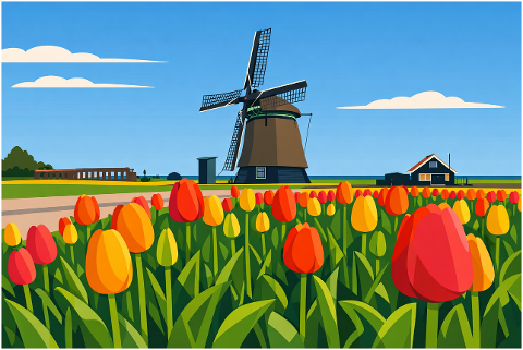 netherlands-dutch-windmill-tulips-10159232
