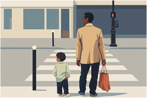 father-child-family-crosswalk-10188341