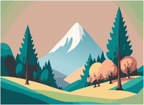 ai-generated-mountains-fir-trees-8564542