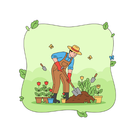 gardening-man-planting-vegetables-10088850