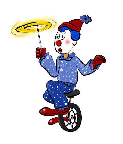 drawing-clown-acrobat-color-comic-4853910