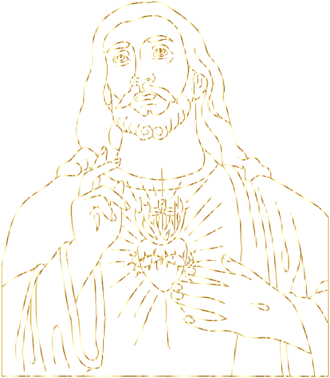 jesus-christ-golden-lines-line-art-7378266
