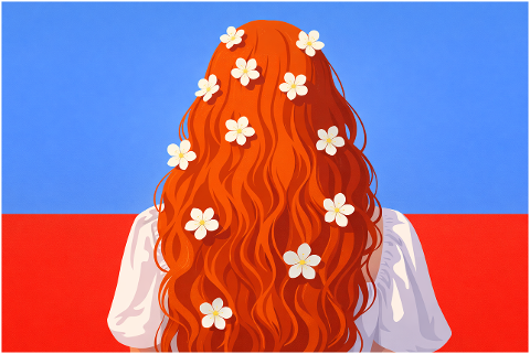 spring-red-hair-flowers-floral-10201672