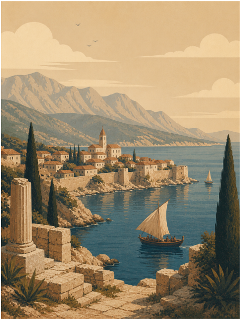 mediterranean-coastal-village-10263650
