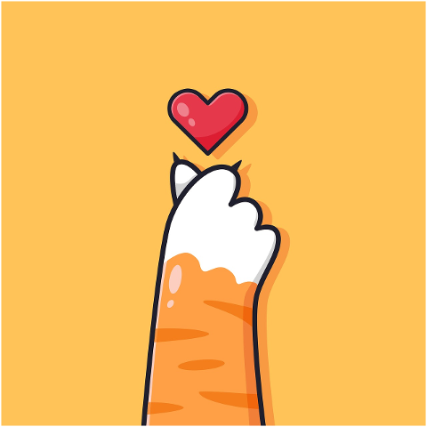 cat-paw-heart-character-cute-8239223