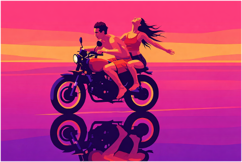 freedom-couple-motorcycle-sunset-10218849