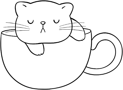 cat-cup-line-art-cute-feline-6345141