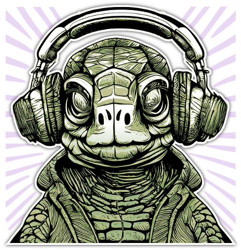 turtle-headset-tortoise-music-8214091