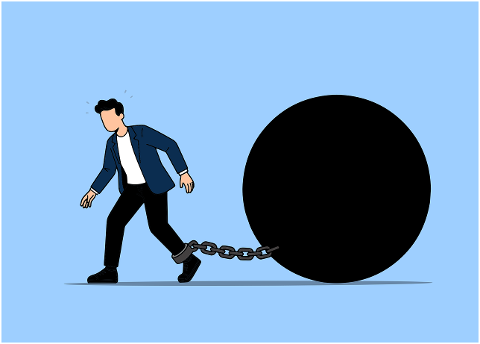 stress-debt-chained-burden-9918477