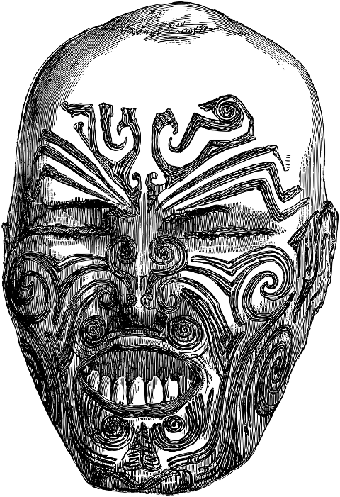 face-tattoo-tribal-man-head-human-7194327