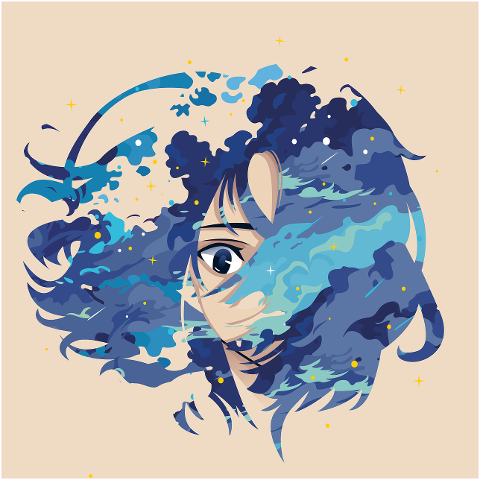 girl-anime-manga-cloud-blue-star-10137679