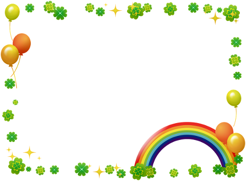 clover-frame-rainbow-st-patrick-day-4892407