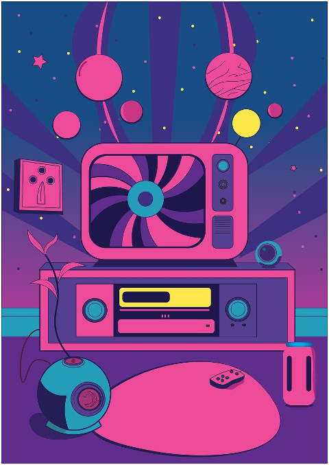 television-poster-retro-design-9178796