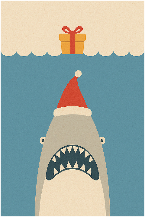 shark-christmas-santa-hat-holiday-9980941