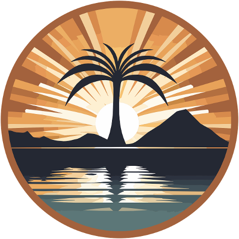 ai-generated-palm-tree-sea-sunset-8249555