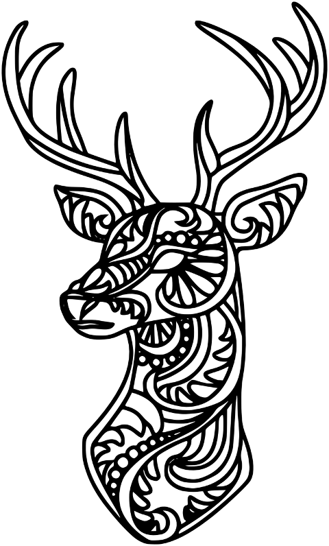 deer-animal-line-art-art-antlers-7656834