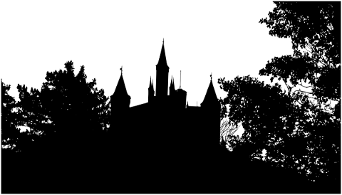 forest-trees-silhouette-castle-5228700