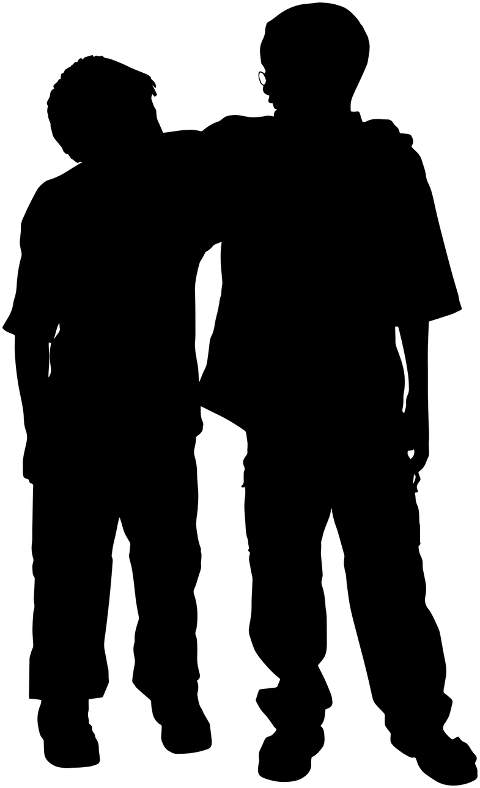 boys-best-friends-silhouette-7106084
