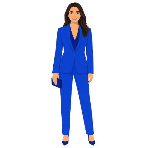 luminous-blue-pantsuit-10444305