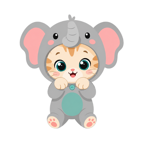 kitten-costume-elephant-cute-10346436