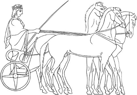 chariot-vehicle-horses-line-art-7361701